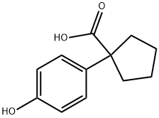 1-(4-HYDROXY-PHENYL)-CYCLOPENTANECARBOXYLIC ACID Struktur