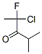 3-Pentanone,  2-chloro-2-fluoro-4-methyl- Struktur