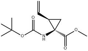 (1R,2R)-Methyl 1-(tert-butoxycarbonylaMino)-2-vinylcyclopropanecarboxylate Struktur