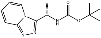 (S)-tert-Butyl 1-([1,2,4]triazolo[4,3-a]pyridin-3-yl)ethylcarbamate Struktur