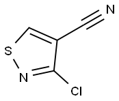 3-chloroisothiazole-4-carbonitrile Struktur