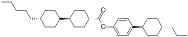 TRANS,TRANS-4-(TRANS-4-PROPYLCYCLOHEXYL)-PHENYL 4''-PENTYLBICYCLOHEXYL-4-CARBOXYLATE Struktur