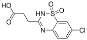 7-Chloro-2H-1,2,4-benzothiadiazine-3-propanoic acid 1,1-dioxide Struktur