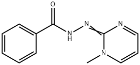 (1-Methyl-2(1H)-pyrimidinylidene)hydrazide benzoic acid Struktur