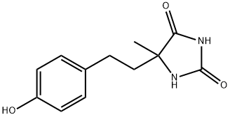 5-[2-(4-HYDROXYPHENYL)ETHYL]-5-METHYLIMIDAZOLIDINE-2,4-DIONE Struktur