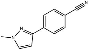 4-(1-Methyl-1H-pyrazol-3-yl)benzonitrile Struktur