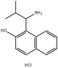 1-(1-AMINO-2-METHYL-PROPYL)NAPHTHALEN-2-OL HYDROCHLORIDE Struktur