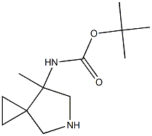 tert-Butyl N-(7-methyl-5-azaspiro-[2.4]heptan-7-yl)carbamate Struktur