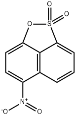 6-nitronaphth[1,8-cd]-1,2-oxathiole 2,2-dioxide Struktur