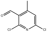 2,6-Dichloro-4-methylpyridine-3-carboxaldehyde Struktur