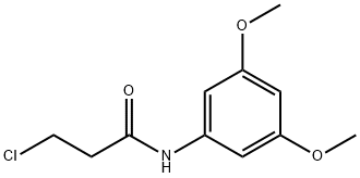 3-chloro-N-(3,5-dimethoxyphenyl)propanamide Struktur