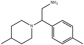 2-(4-methylphenyl)-2-(4-methylpiperidin-1-yl)ethanamine Struktur