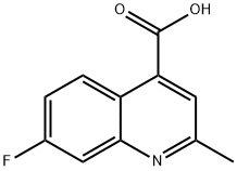 7-FLUORO-2-METHYLQUINOLINE-4-CARBOXYLIC ACID Struktur