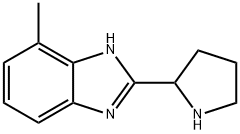 4-METHYL-2-PYRROLIDIN-2-YL-1H-BENZIMIDAZOLE Struktur