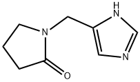 2-Pyrrolidinone,  1-(1H-imidazol-5-ylmethyl)- Struktur