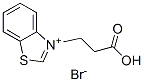 3-(2-carboxyethyl)benzothiazolium bromide Struktur