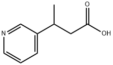 3-(pyridin-3-yl)butanoic acid Struktur