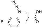 (R)-3-AZIDO-2-(4-FLUOROBENZYL)PROPANOIC ACID Struktur