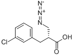 (R)-3-AZIDO-2-(3-CHLOROBENZYL)PROPANOIC ACID Struktur