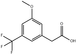 3-(Carboxymethyl)-5-methoxybenzotrifluoride, 3-(Carboxymethyl)-5-(trifluoromethyl)anisole Struktur