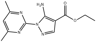 ethyl 5-amino-1-(4,6-dimethylpyrimidin-2-yl)-1H-pyrazole-4-carboxylate Struktur