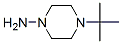 1-Piperazinamine,  4-(1,1-dimethylethyl)- Struktur