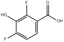 2,4-Difluoro-3-hydroxybenzoicacid Struktur