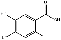 4-Bromo-2-fluoro-5-hydroxybenzoic acid Struktur