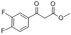 3,4-DIFLUORO-BETA-OXO-BENZENEPROPANOIC ACID METHYL ESTER Struktur