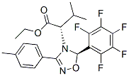 (S)-ETHYL 3-METHYL-2-((R)-5-(PERFLUOROPHENYL)-3-P-TOLYL-1,2,4-OXADIAZOL-4(5H)-YL)BUTANOATE Struktur