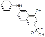 2-Naphthalenesulfonic acid, 4-hydroxy-6-(phenylamino)-, coupled with diazotized 2-methyl-5-nitrobenzenesulfonic acid-p-phenylenediamine reaction products, sodium salts Struktur