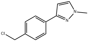 3-[4-(chloromethyl)phenyl]-1-methyl-1h-pyrazole Struktur