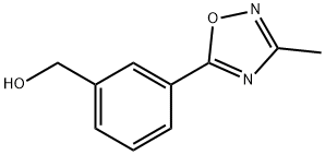 3-(3-Methyl-1,2,4-oxadiazol-5-yl)benzyl alcohol Struktur