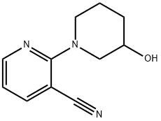 3-Hydroxy-3,4,5,6-tetrahydro-2H-[1,2']bipyridinyl-3'-carbonitrile, 98+% C11H13N3O, MW: 203.04 Struktur