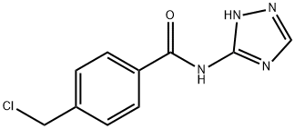 4-ChloroMethyl-N-(1H-[1,2,4]triazol-3-yl)-benzaMide, 98+% C10H9ClN4O, MW: 236.66 Struktur