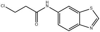 N-Benzothiazol-6-yl-3-chloro-propionaMide, 98+% C10H9ClN2OS, MW: 240.71 Struktur