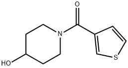 (4-Hydroxy-piperidin-1-yl)-thiophen-3-yl-Methanone, 98+% C10H13NO2S, MW: 211.28 Struktur