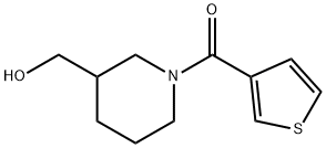 (3-HydroxyMethyl-piperidin-1-yl)-thiophen-3-yl-Methanone, 98+% C11H15NO2S, MW: 225.31 Struktur