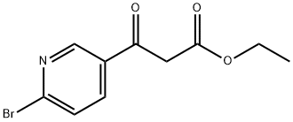 ETHYL 3-(6-BROMOPYRIDIN-3-YL)-3-OXOPROPANOATE Struktur