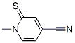 4-Pyridinecarbonitrile,  1,2-dihydro-1-methyl-2-thioxo- Struktur