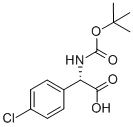 N-BOC-2-(4''-CHLOROPHENYL)-L-GLYCINE Struktur