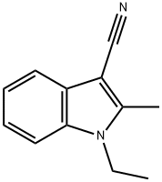 1-ETHYL-2-METHYL-1H-INDOLE-3-CARBONITRILE Struktur