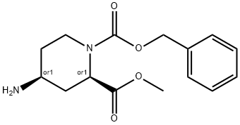 4-AMINO-PIPERIDINE-1,2-DICARBOXYLIC ACID 1-BENZYL ESTER 2-METHYL ESTER Struktur