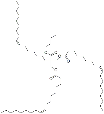 2,2-bis[[(Z)-octadec-9-enoyl]oxymethyl]butyl (Z)-octadec-9-enoate Struktur