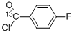 4-FLUOROBENZOYL-CARBONYL-13C CHLORIDE Struktur