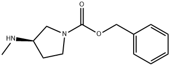 3-(R)-METHYLAMINO-1-N-CBZ-PYRROLIDINE Struktur