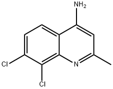 4-AMINO-7,8-DICHLORO-2-METHYLQUINOLINE Struktur