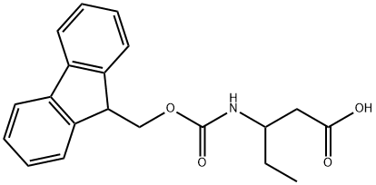 3-(9 H-FLUOREN-9-YLMETHOXYCARBONYLAMINO)-PENTANOIC ACID Struktur