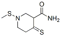 Nipecotamide, 1-methylthio-4-thioxo- (7CI) Struktur