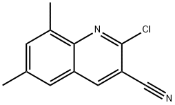 2-CHLORO-6,8-DIMETHYLQUINOLINE-3-CARBONITRILE Struktur